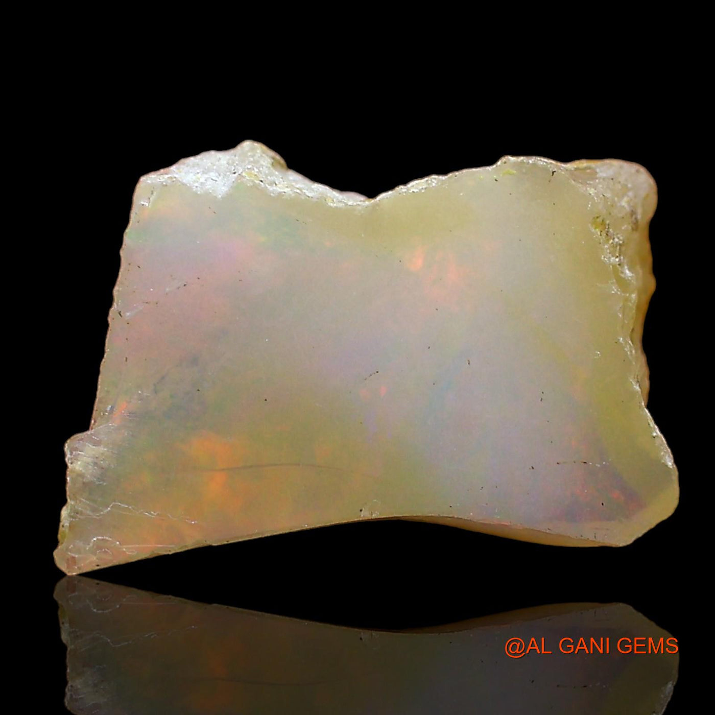3.00 Cts Natural Ethiopian Fire Opal Loose Gemstone Fancy Rough 13x9x9 mm E-571