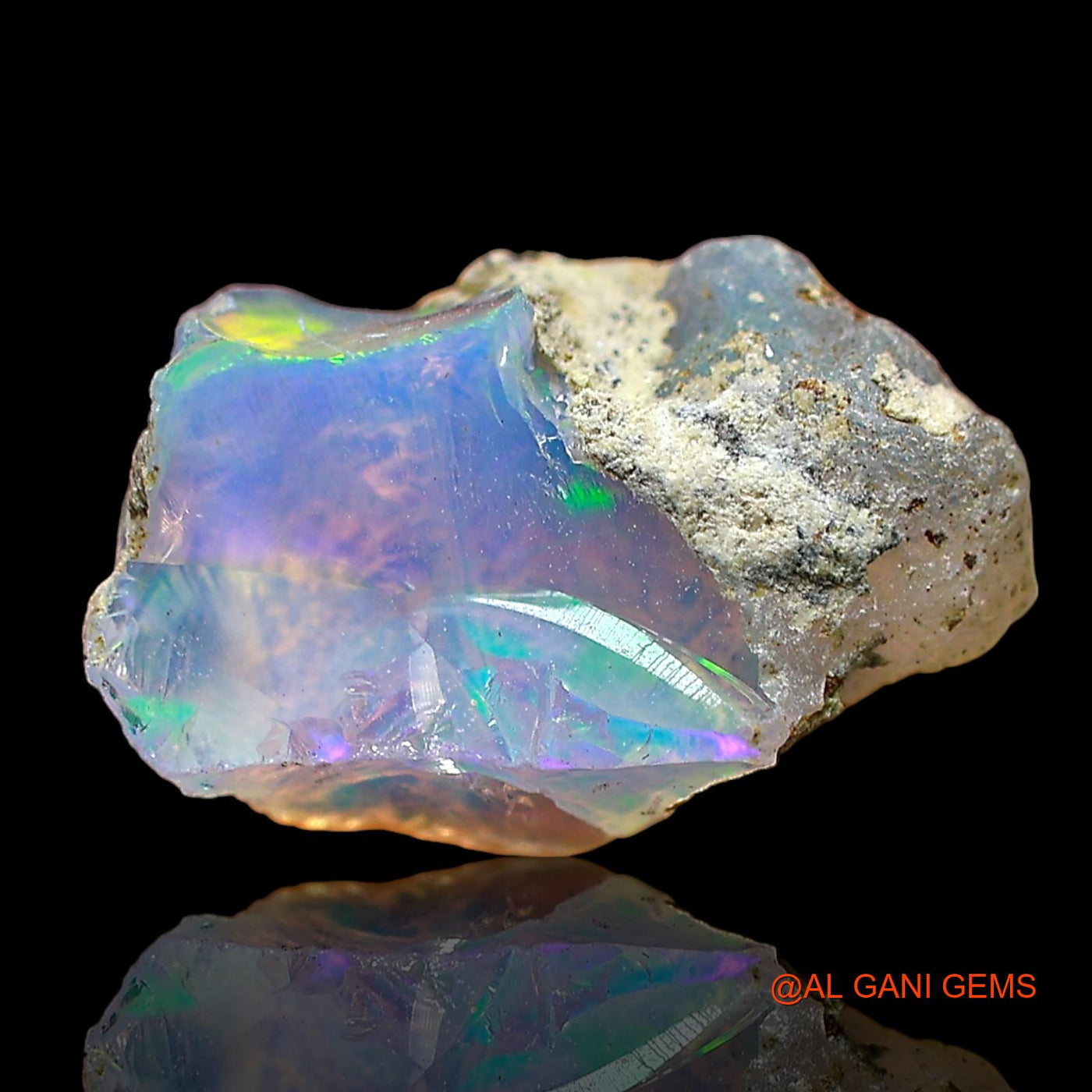 Natural Fire Opal Gemstone 2.00 Cts Loose Fancy Rough From Ethiopia 13x7x5 mm E-572