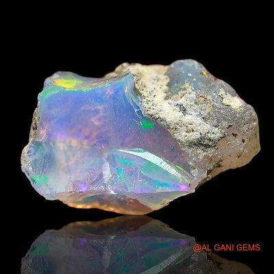 Natural Fire Opal Gemstone 2.00 Cts Loose Fancy Rough From Ethiopia 13x7x5 mm E-572