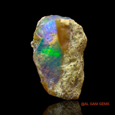2.00 Cts Natural Ethiopian Fire Opal Loose Gemstone Fancy Rough 11x8x5 mm E-574