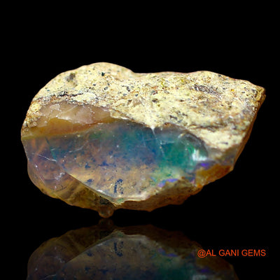 2.00 Cts Natural Ethiopian Fire Opal Loose Gemstone Fancy Rough 11x8x5 mm E-574