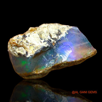 2.00 Cts Natural Ethiopian Fire Opal Loose Gemstone Fancy Rough 11x8x5 mm E-574
