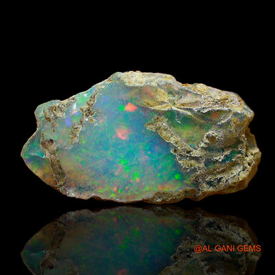 2.00 Cts Natural Ethiopian Fire Opal Loose Gemstone Fancy Rough 12x8x6 mm E-575