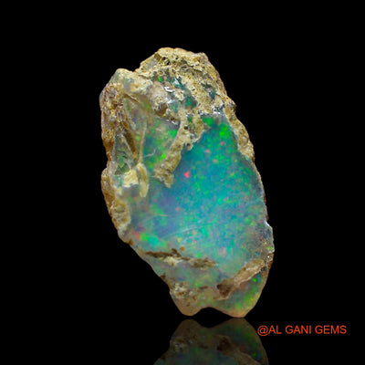 2.00 Cts Natural Ethiopian Fire Opal Loose Gemstone Fancy Rough 12x8x6 mm E-575