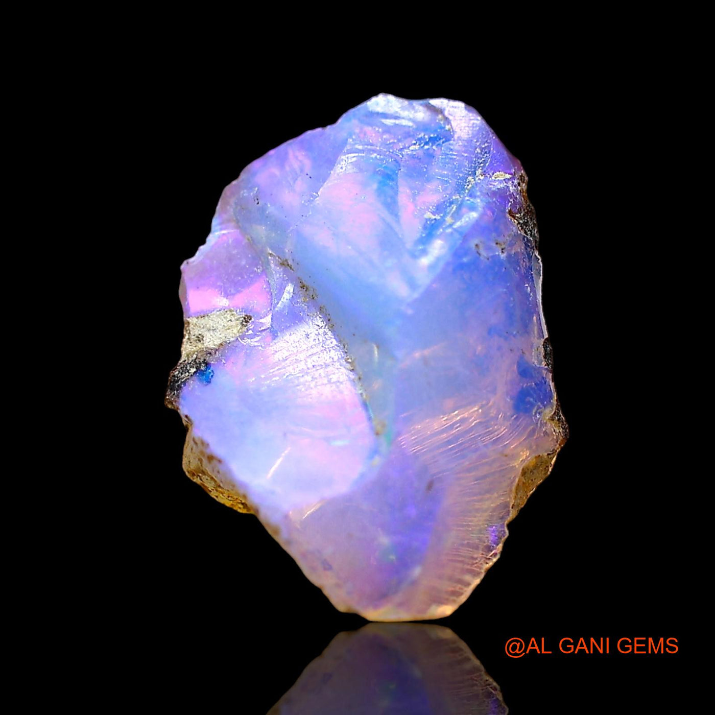 Natural Untreated Fire Opal Loose Gemstone Fancy Rough From Ethiopia 2.00 Cts 12x8x6 mm E-576