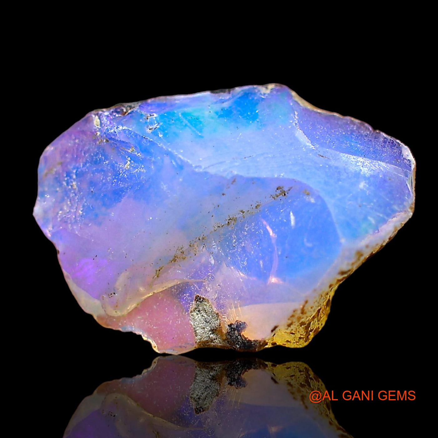 Natural Untreated Fire Opal Loose Gemstone Fancy Rough From Ethiopia 2.00 Cts 12x8x6 mm E-576