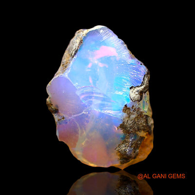 Natural Untreated Fire Opal Loose Gemstone Fancy Rough From Ethiopia 2.00 Cts 12x8x6 mm E-576