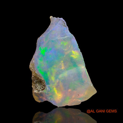 Natural Fire Opal Gemstone 2.00 Cts Loose Fancy Rough From Ethiopia 11x8x6 mm E-577