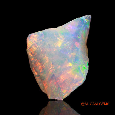 Natural Fire Opal Gemstone 3.00 Cts Loose Fancy Rough From Ethiopia 12x8x7 mm E-578