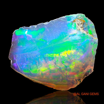2.00 Cts Natural Ethiopian Fire Opal Fancy Rough Loose Gemstone For Jewelry 11x8x7 mm E-579