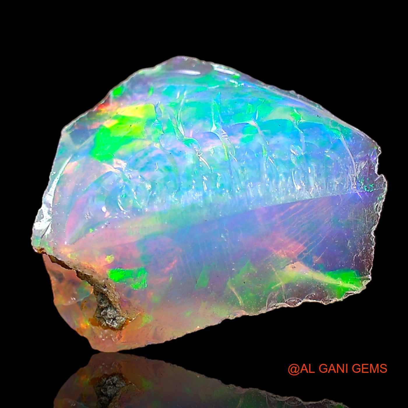 2.00 Cts Natural Ethiopian Fire Opal Fancy Rough Loose Gemstone For Jewelry 11x8x7 mm E-579
