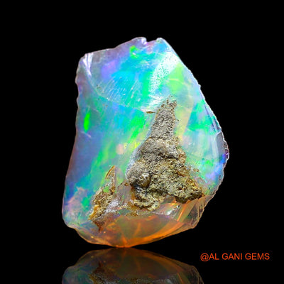 2.00 Cts Natural Ethiopian Fire Opal Fancy Rough Loose Gemstone For Jewelry 11x8x7 mm E-579