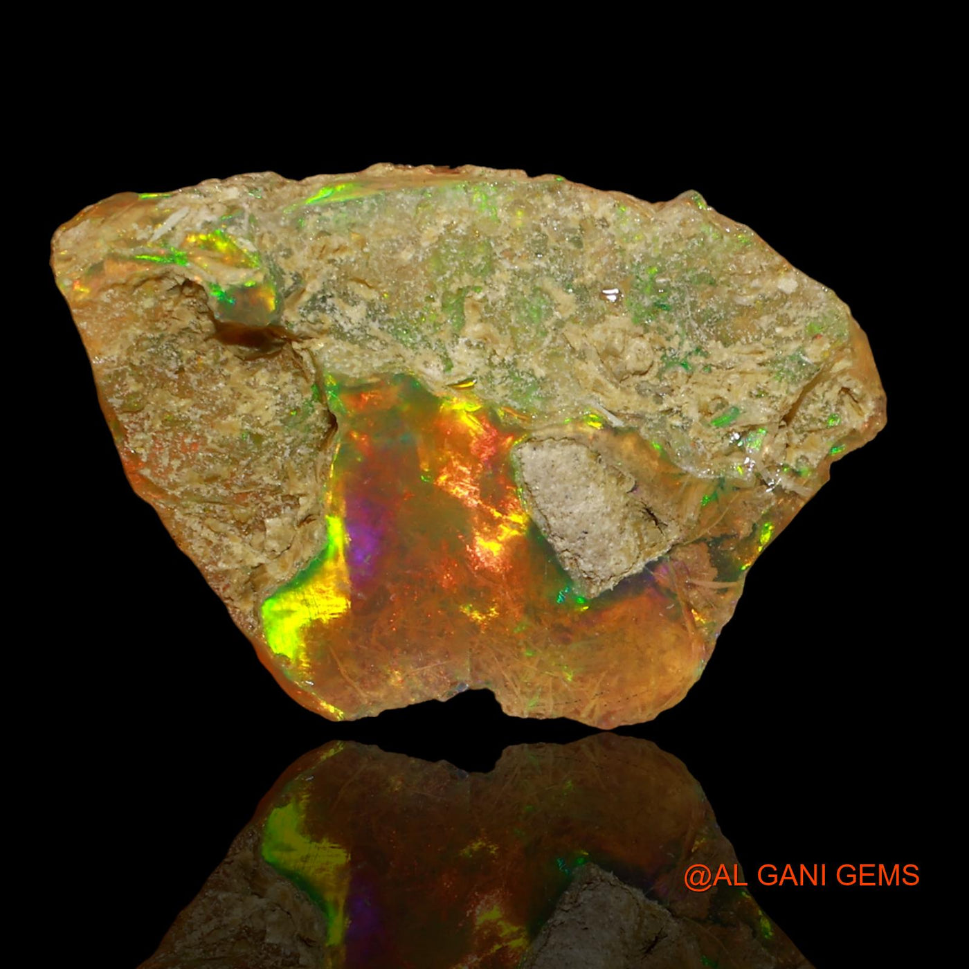 3.00 Cts Natural Ethiopian Fire Opal Fancy Rough Loose Gemstone For Jewelry 18x12x4 mm E-57