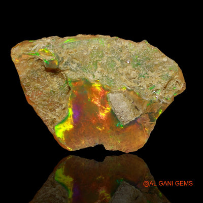 3.00 Cts Natural Ethiopian Fire Opal Fancy Rough Loose Gemstone For Jewelry 18x12x4 mm E-57