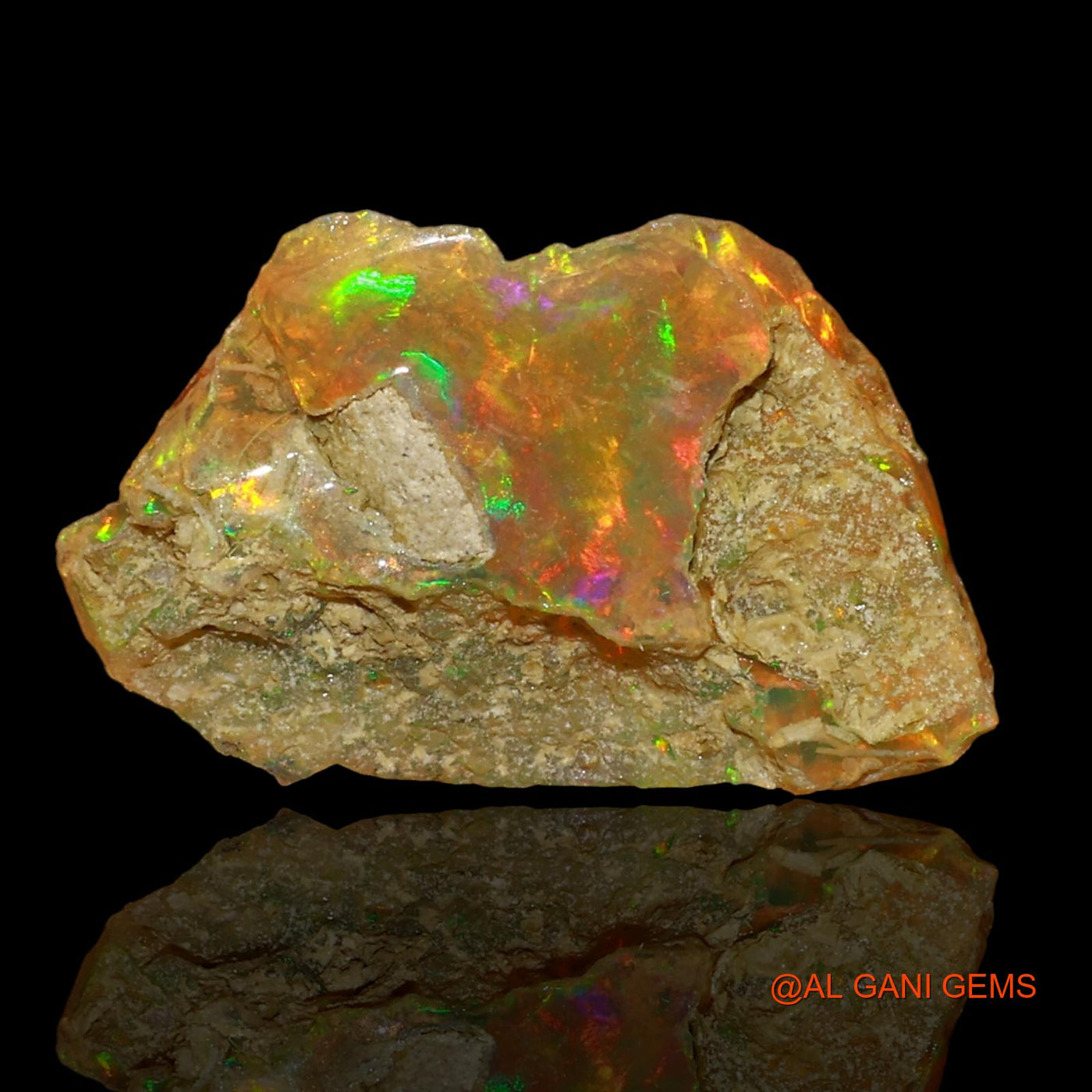 3.00 Cts Natural Ethiopian Fire Opal Fancy Rough Loose Gemstone For Jewelry 18x12x4 mm E-57