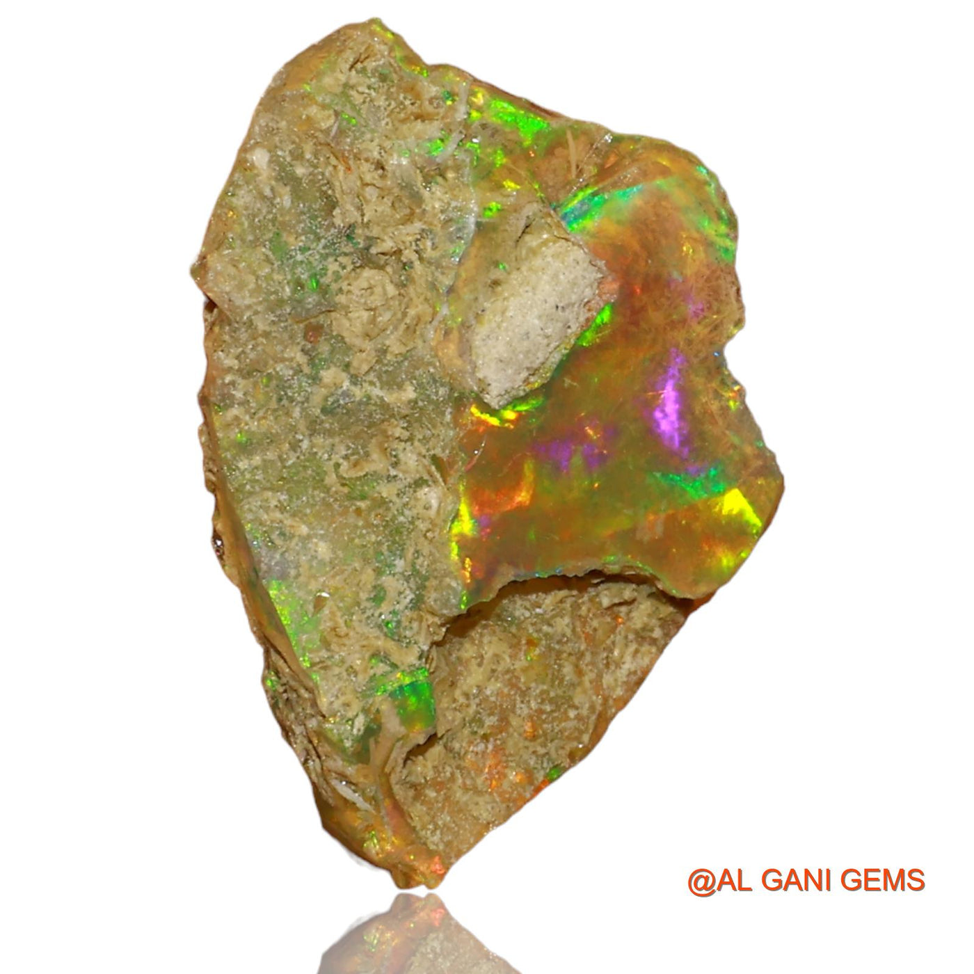 3.00 Cts Natural Ethiopian Fire Opal Fancy Rough Loose Gemstone For Jewelry 18x12x4 mm E-57