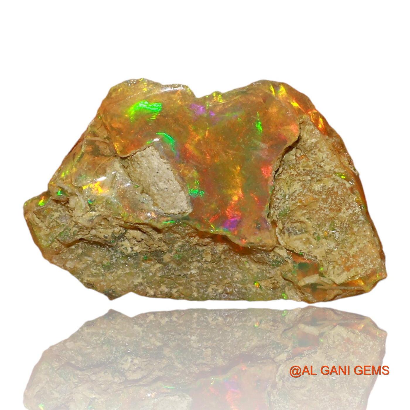 3.00 Cts Natural Ethiopian Fire Opal Fancy Rough Loose Gemstone For Jewelry 18x12x4 mm E-57