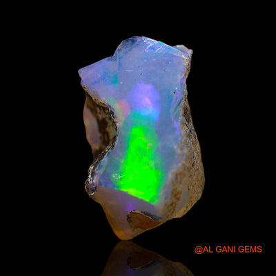 1.00 Cts Unheated Ethiopian Fire Opal Loose Gemstone Fancy Rough Natural 11x8x5 mm E-580
