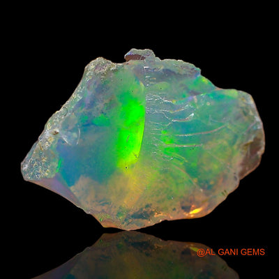 2.00 Cts Natural Ethiopian Fire Opal Loose Gemstone Fancy Rough 12x9x5 mm E-581