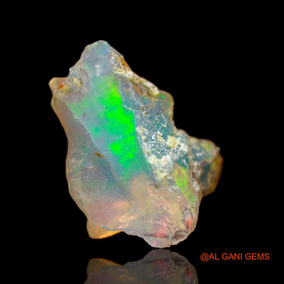 2.00 Cts Natural Ethiopian Fire Opal Loose Gemstone Fancy Rough 11x9x6 mm E-582