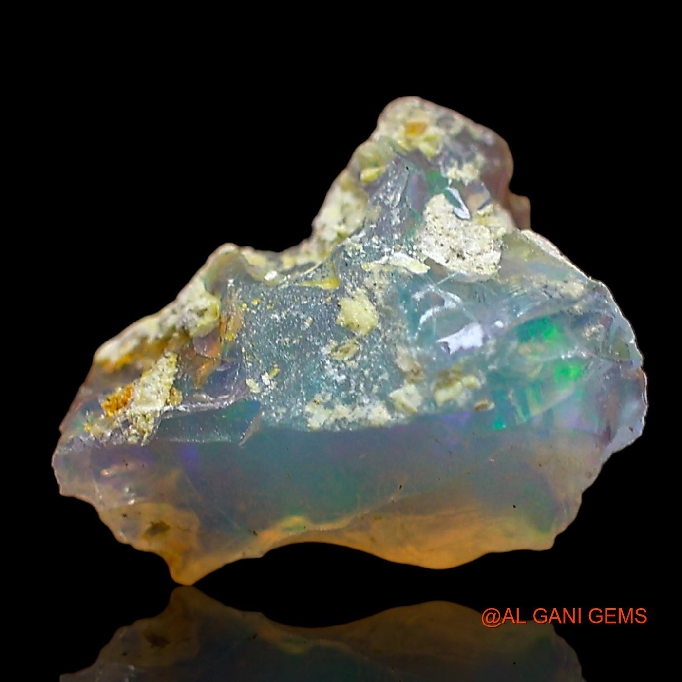 2.00 Cts Natural Ethiopian Fire Opal Loose Gemstone Fancy Rough 11x9x6 mm E-582