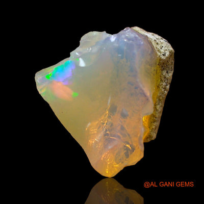 2.00 Cts Natural Ethiopian Fire Opal Loose Gemstone Fancy Rough 9x7x6 mm E-583