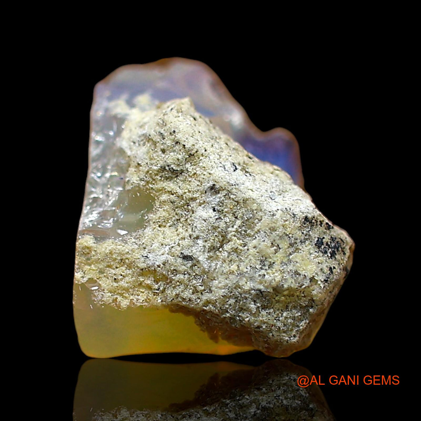2.00 Cts Natural Ethiopian Fire Opal Loose Gemstone Fancy Rough 9x7x6 mm E-583
