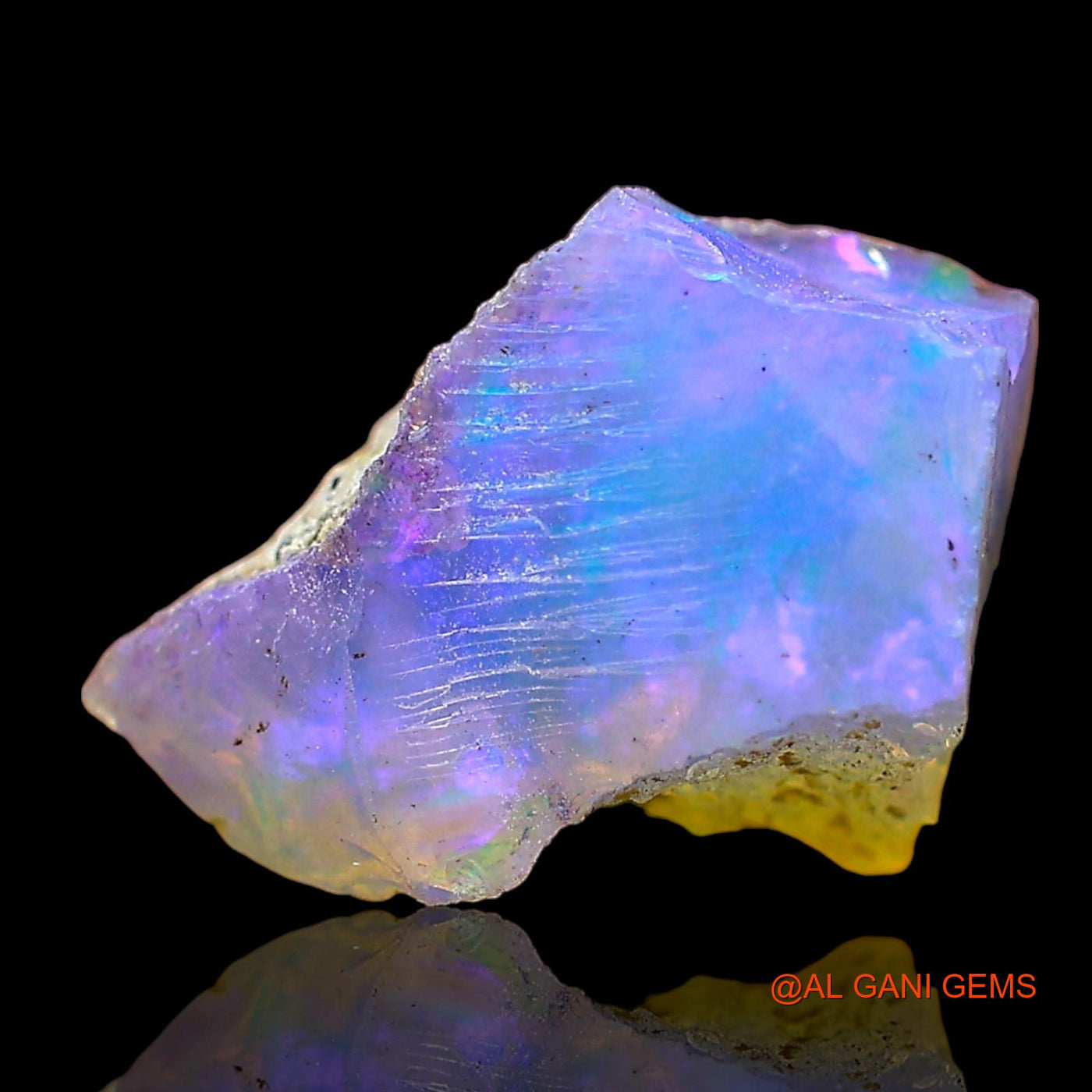 2.00 Cts Natural Ethiopian Fire Opal Fancy Rough Loose Gemstone For Jewelry 12x9x7 mm E-584