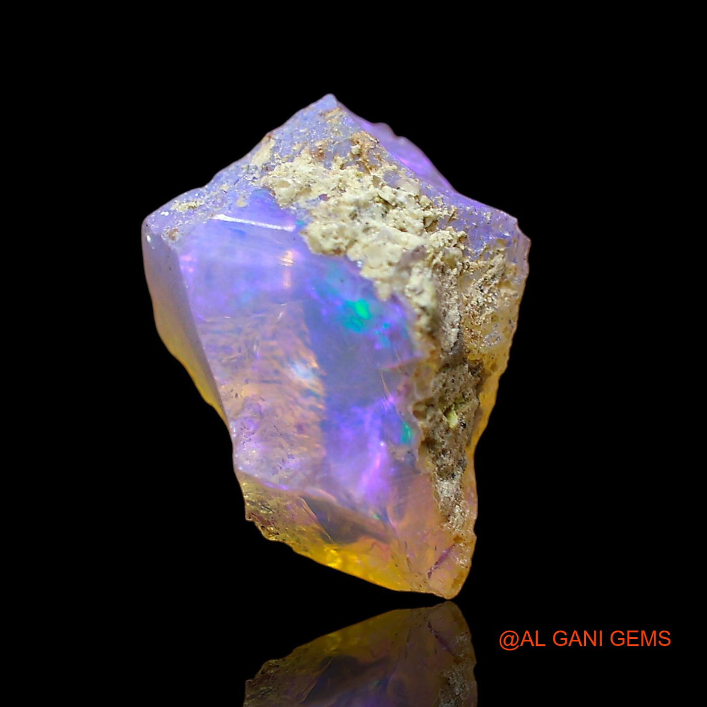 2.00 Cts Natural Ethiopian Fire Opal Fancy Rough Loose Gemstone For Jewelry 12x9x7 mm E-584