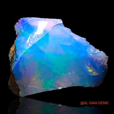 2.00 Cts Natural Ethiopian Fire Opal Loose Gemstone Fancy Rough 11x8x6 mm E-585