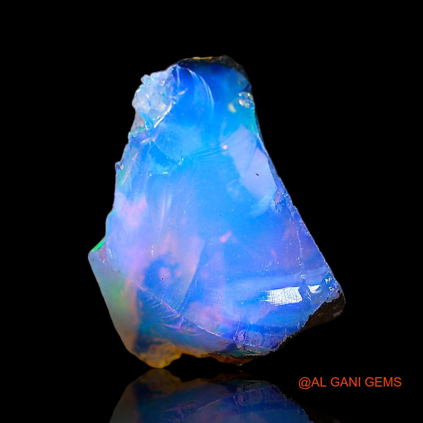 2.00 Cts Natural Ethiopian Fire Opal Loose Gemstone Fancy Rough 11x8x6 mm E-585