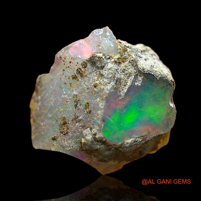 2.00 Cts Natural Ethiopian Fire Opal Loose Gemstone Fancy Rough 11x10x5 mm E-586