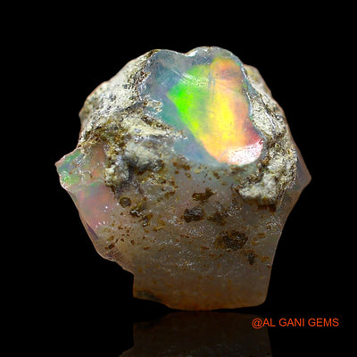 2.00 Cts Natural Ethiopian Fire Opal Loose Gemstone Fancy Rough 11x10x5 mm E-586