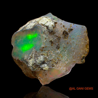 2.00 Cts Natural Ethiopian Fire Opal Loose Gemstone Fancy Rough 11x10x5 mm E-586