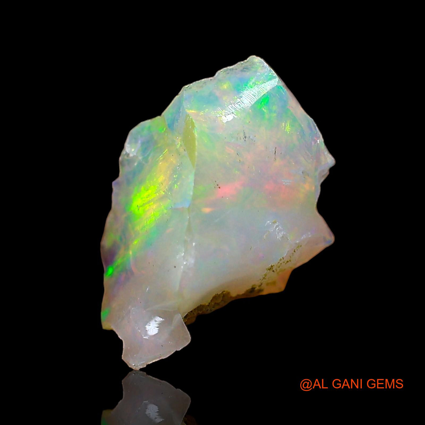 Natural Untreated Fire Opal Loose Gemstone Fancy Rough From Ethiopia 2.00 Cts 13x8x7 mm E-587