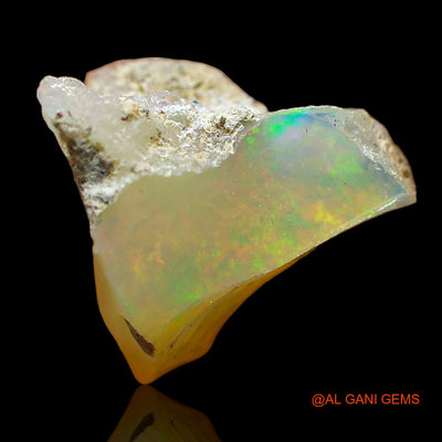2.00 Cts Natural Ethiopian Fire Opal Loose Gemstone Fancy Rough 10x9x8 mm E-588