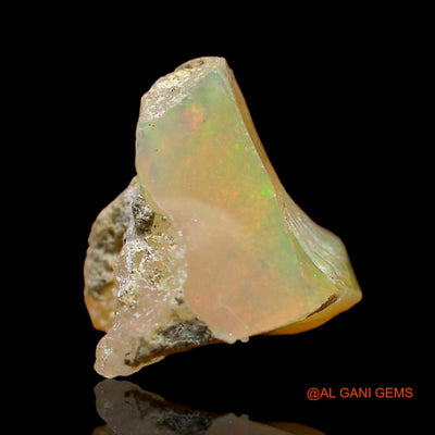 2.00 Cts Natural Ethiopian Fire Opal Loose Gemstone Fancy Rough 10x9x8 mm E-588