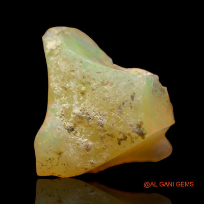 2.00 Cts Natural Ethiopian Fire Opal Loose Gemstone Fancy Rough 10x9x8 mm E-588