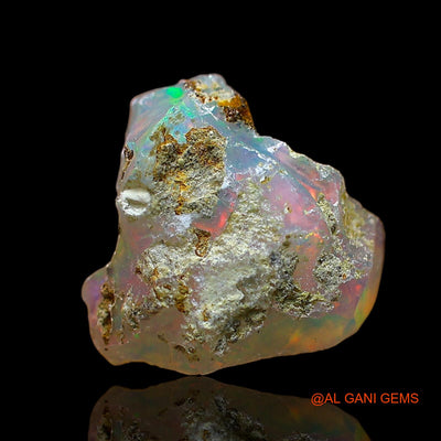 Natural Untreated Fire Opal Loose Gemstone Fancy Rough From Ethiopia 2.00 Cts 10x9x7 mm E-589
