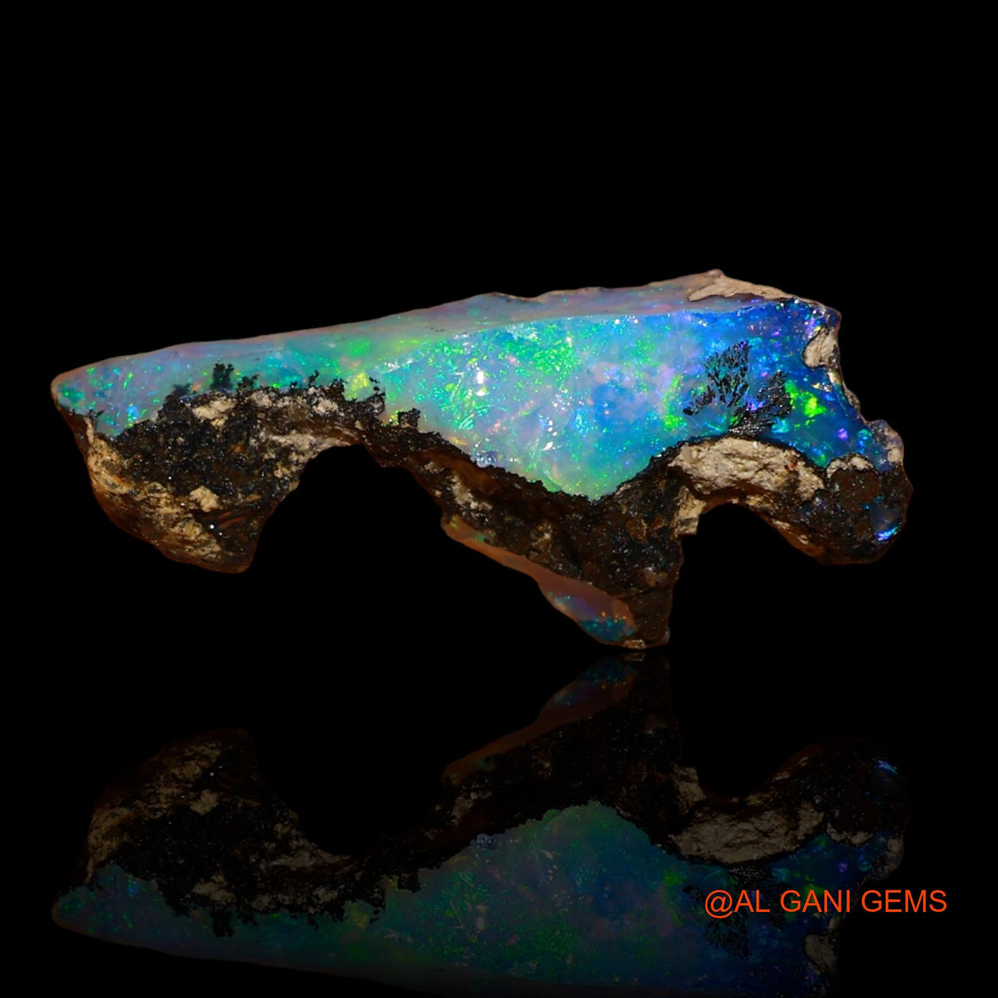 Natural Untreated Fire Opal Loose Gemstone Fancy Rough From Ethiopia 4.00 Cts 23x10x9 mm E-58