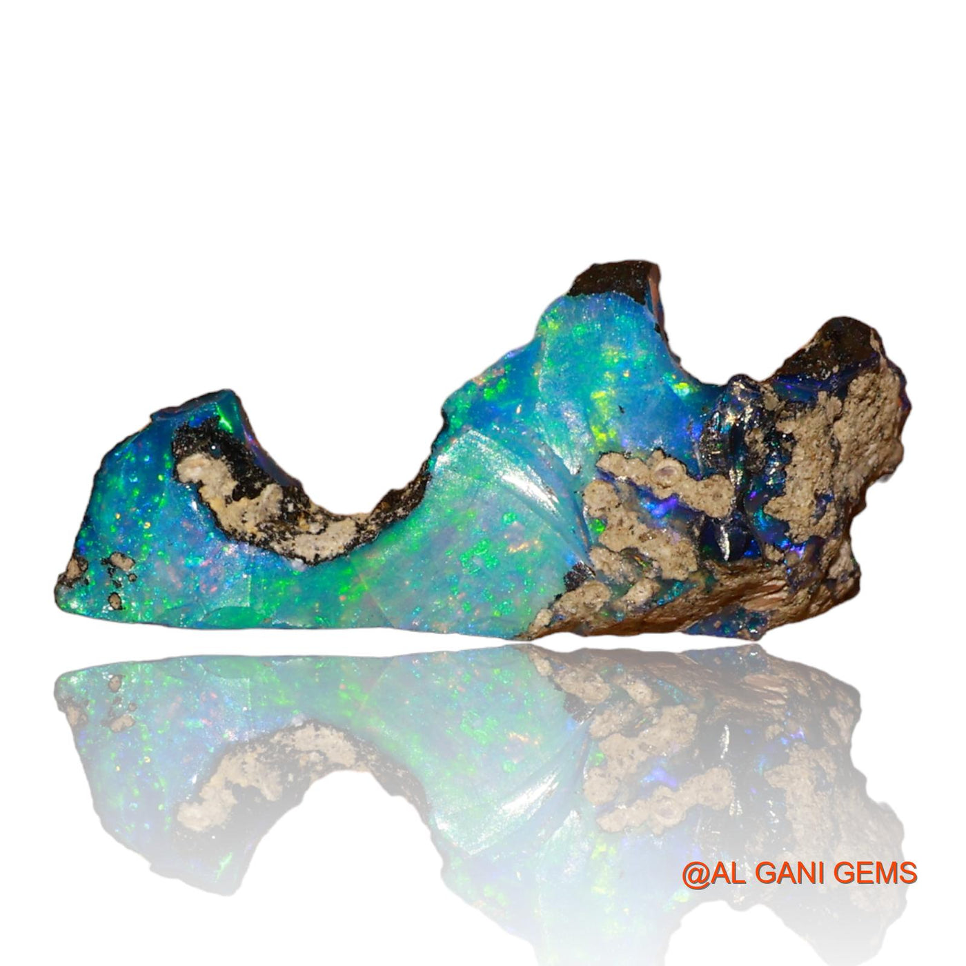 Natural Untreated Fire Opal Loose Gemstone Fancy Rough From Ethiopia 4.00 Cts 23x10x9 mm E-58