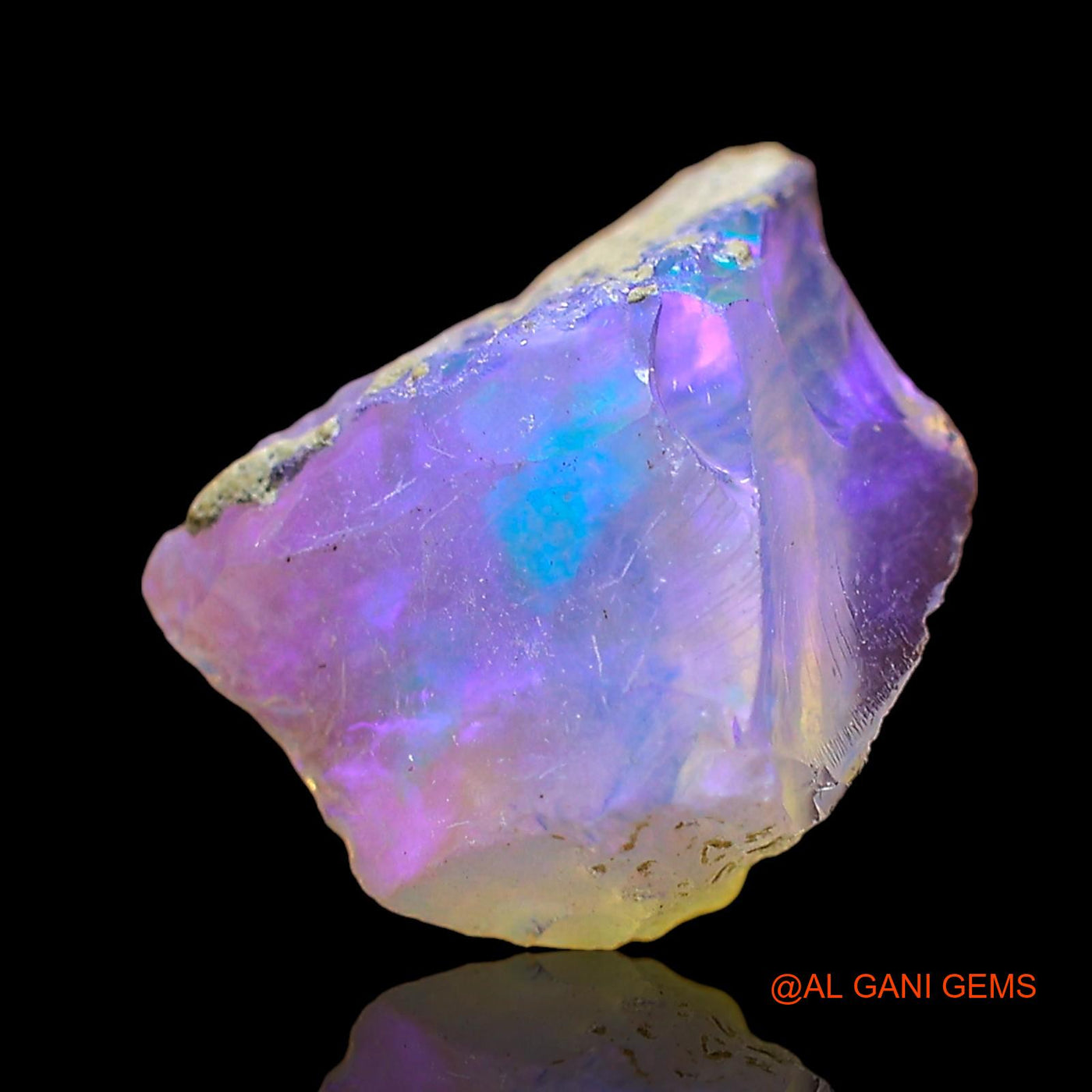 1.00 Cts Unheated Ethiopian Fire Opal Loose Gemstone Fancy Rough Natural 10x10x6 mm E-590