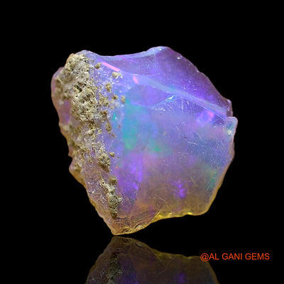 1.00 Cts Unheated Ethiopian Fire Opal Loose Gemstone Fancy Rough Natural 10x10x6 mm E-590