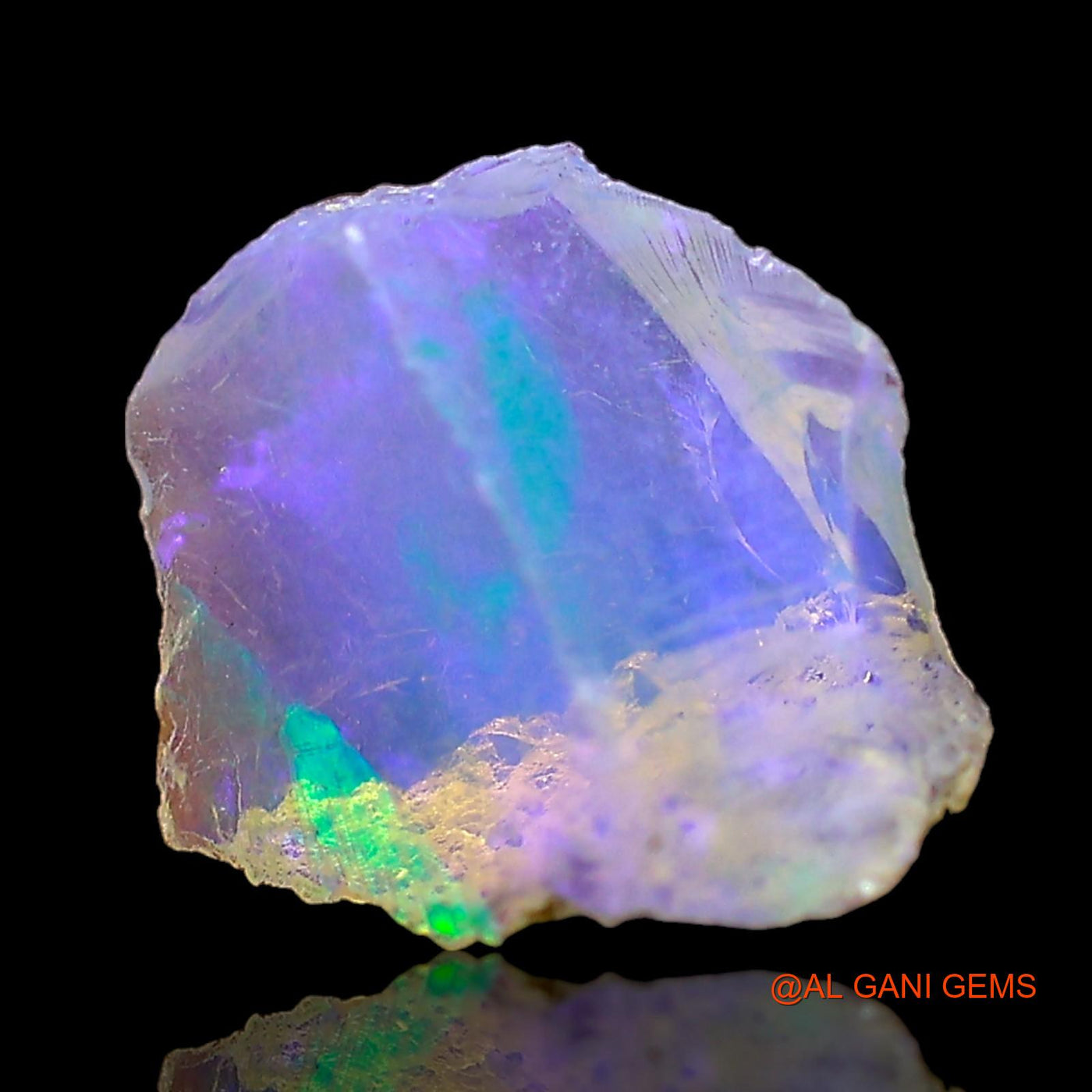 1.00 Cts Unheated Ethiopian Fire Opal Loose Gemstone Fancy Rough Natural 10x10x6 mm E-590