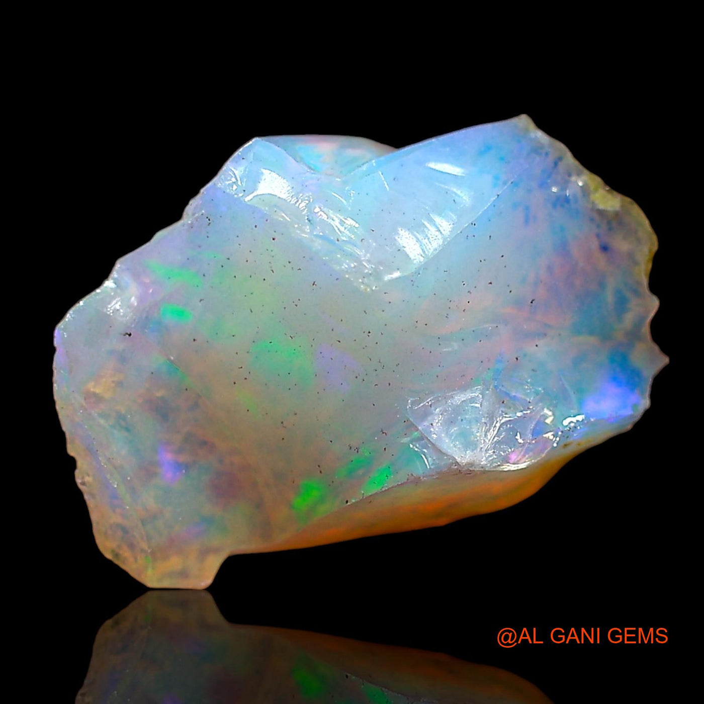 2.00 Cts Natural Ethiopian Fire Opal Fancy Rough Loose Gemstone For Jewelry 11x8x6 mm E-591
