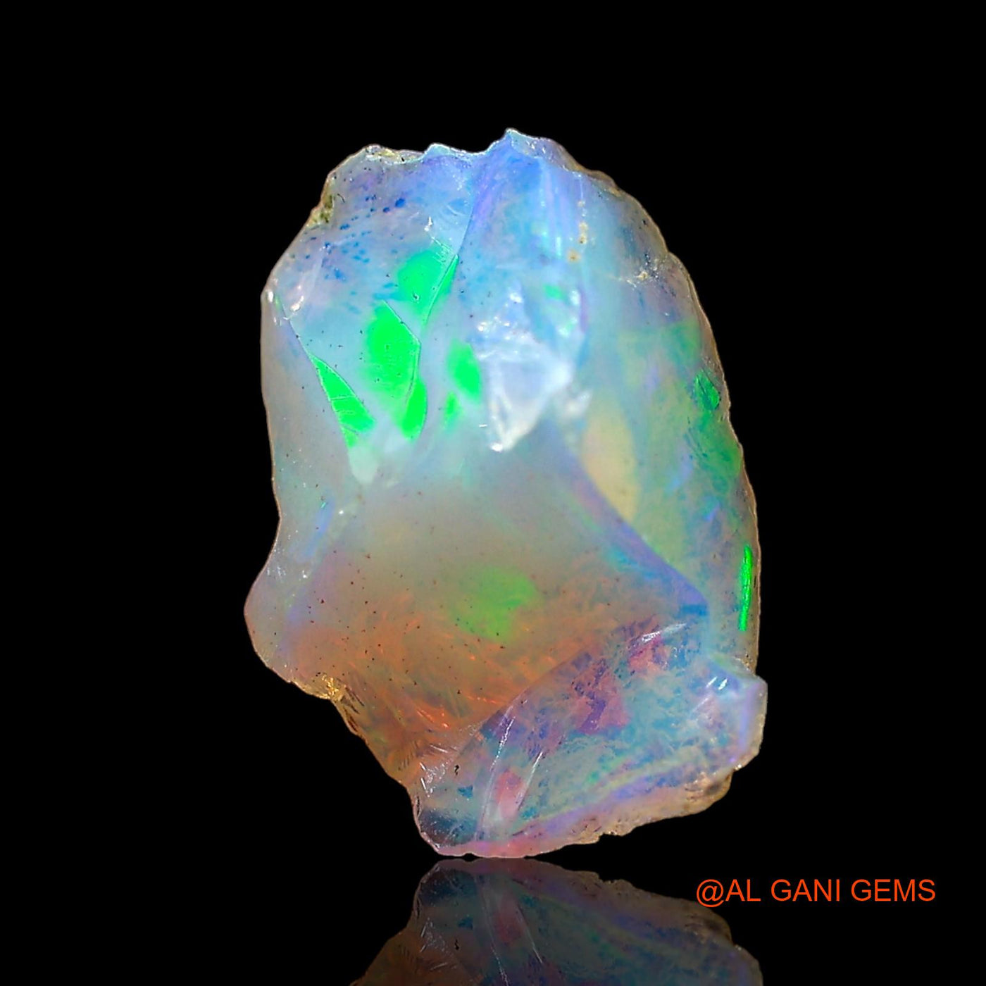 2.00 Cts Natural Ethiopian Fire Opal Fancy Rough Loose Gemstone For Jewelry 11x8x6 mm E-591