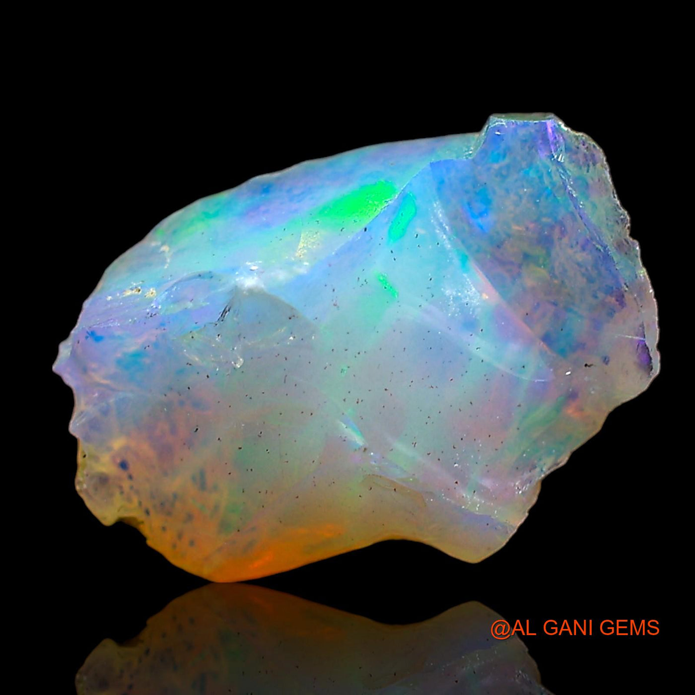 2.00 Cts Natural Ethiopian Fire Opal Fancy Rough Loose Gemstone For Jewelry 11x8x6 mm E-591
