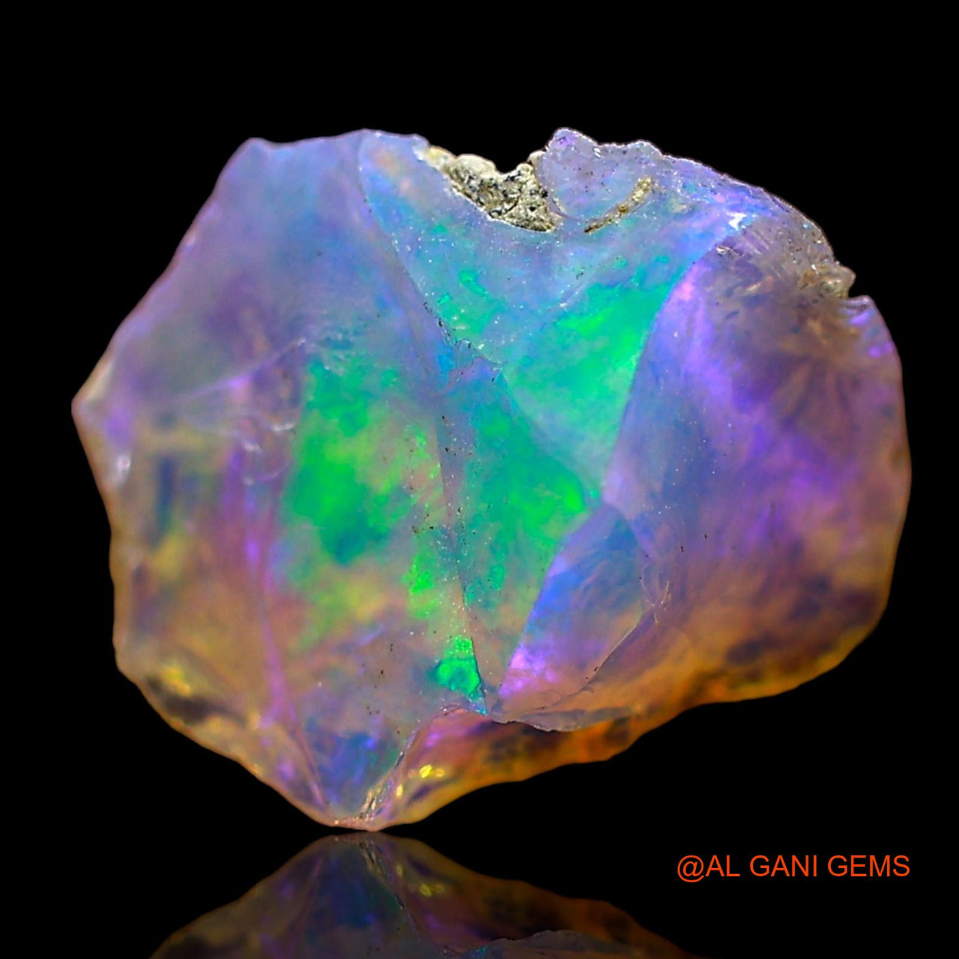 1.00 Cts Natural Ethiopian Fire Opal Loose Gemstone Fancy Rough 11x8x6 mm E-592