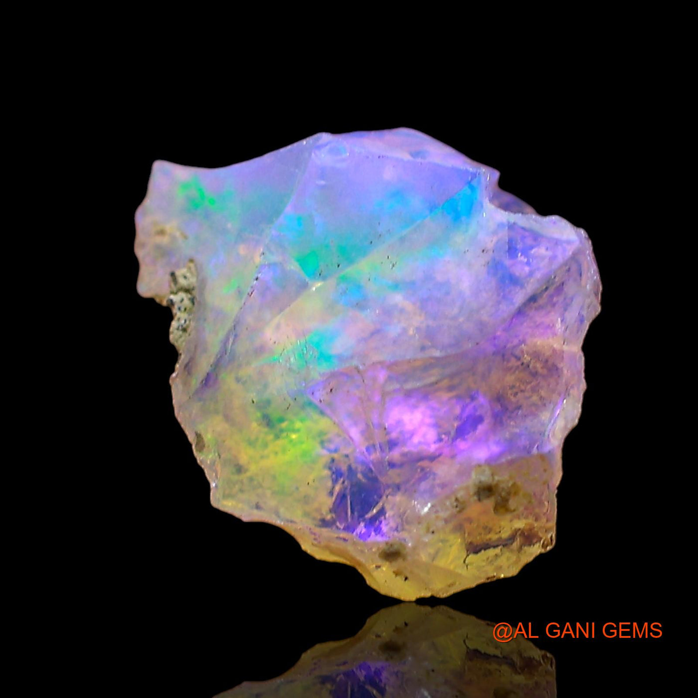 1.00 Cts Natural Ethiopian Fire Opal Loose Gemstone Fancy Rough 11x8x6 mm E-592