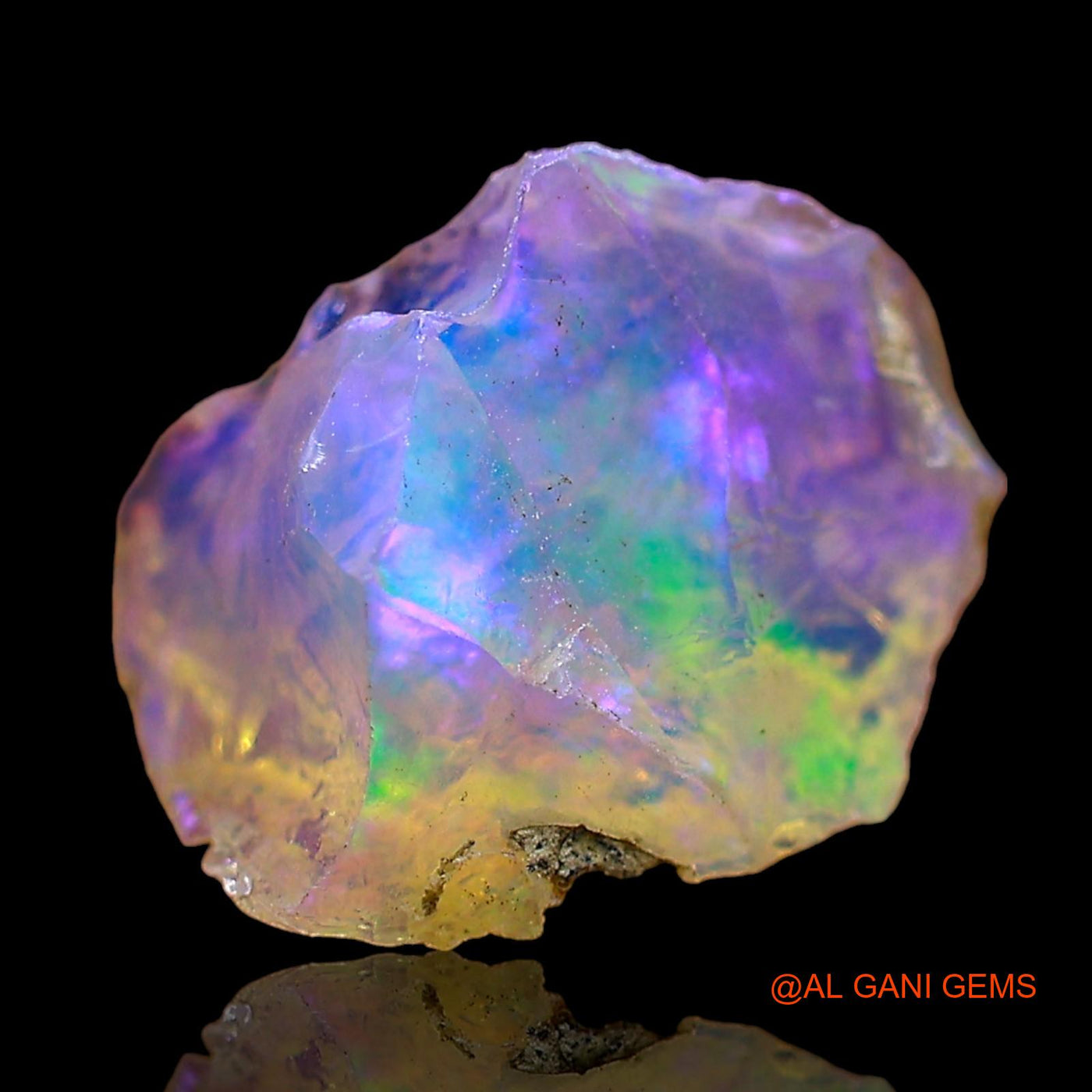 1.00 Cts Natural Ethiopian Fire Opal Loose Gemstone Fancy Rough 11x8x6 mm E-592